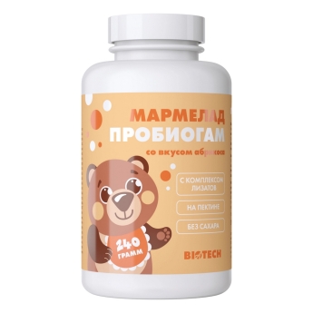 Мармелад «Пробиогам» со вкусом абрикоса (240 г) 